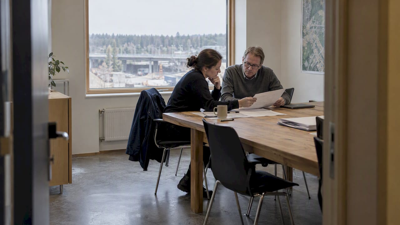 Engineer reviewing construction AI security scope