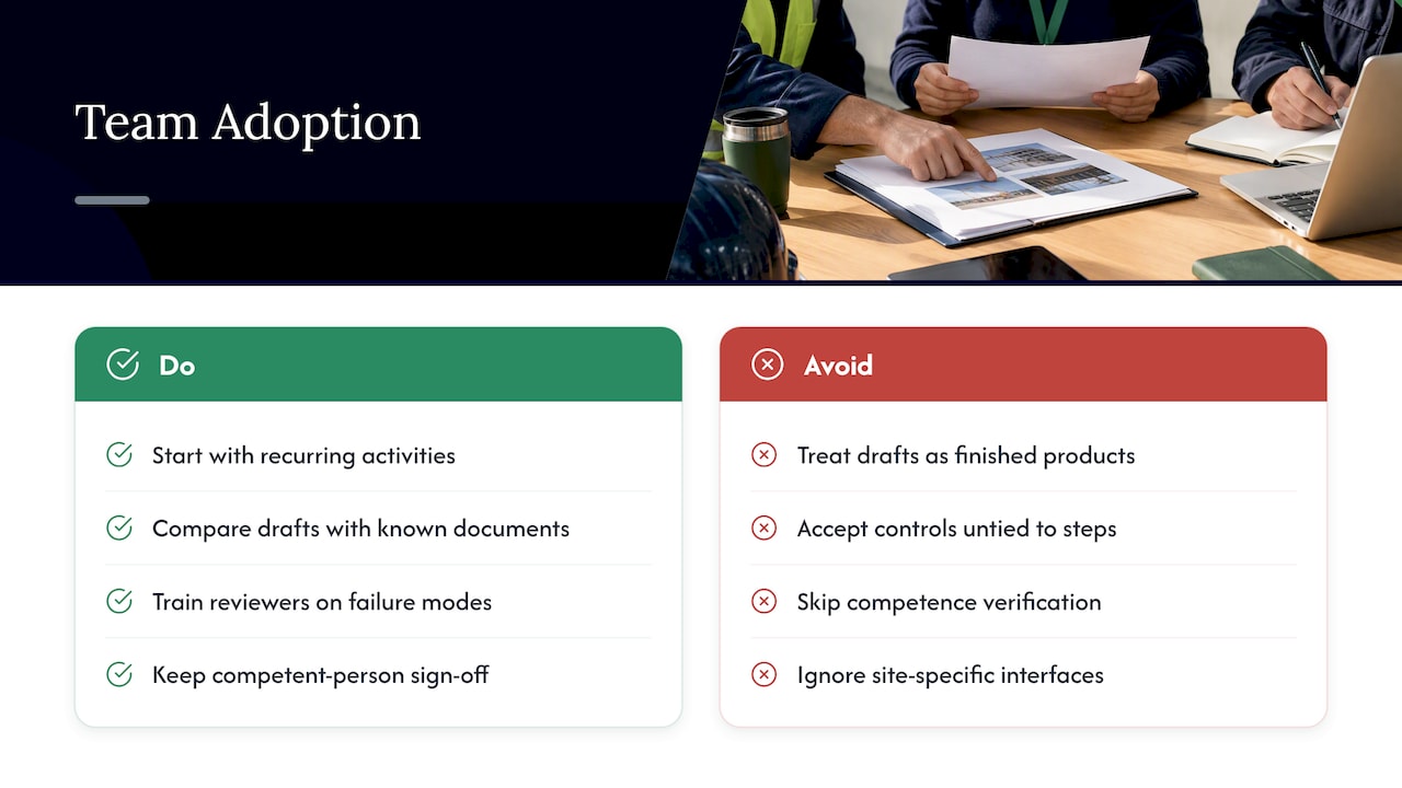 Training and adoption strategies for teams — overview diagram