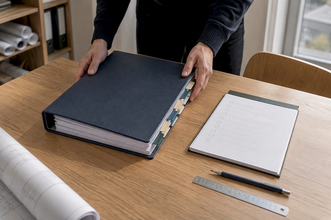 Tender documents arranged for compliance review